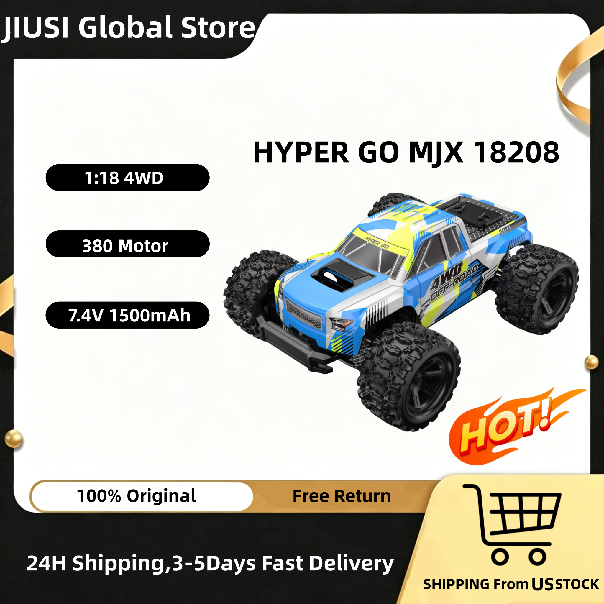 Drone Or Rc Car - HYPER GO MJX 1:18 18208 Rc