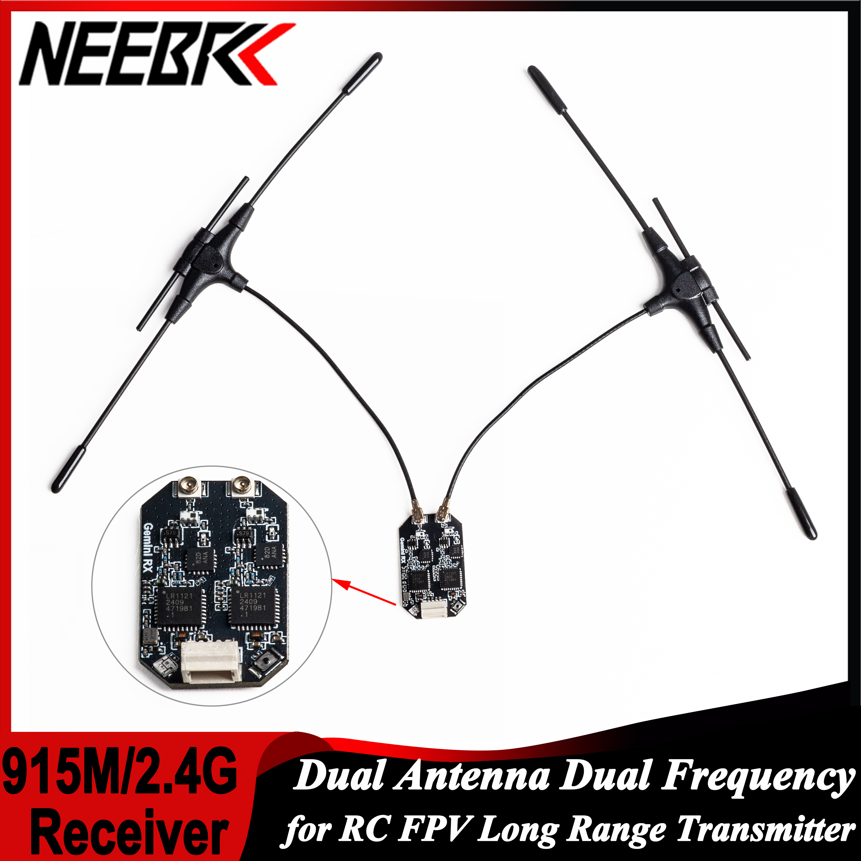 Drone Rc Controller And Receiver - ELRS 915MHz/2.4GHz Gemini Dual Antenna Dual