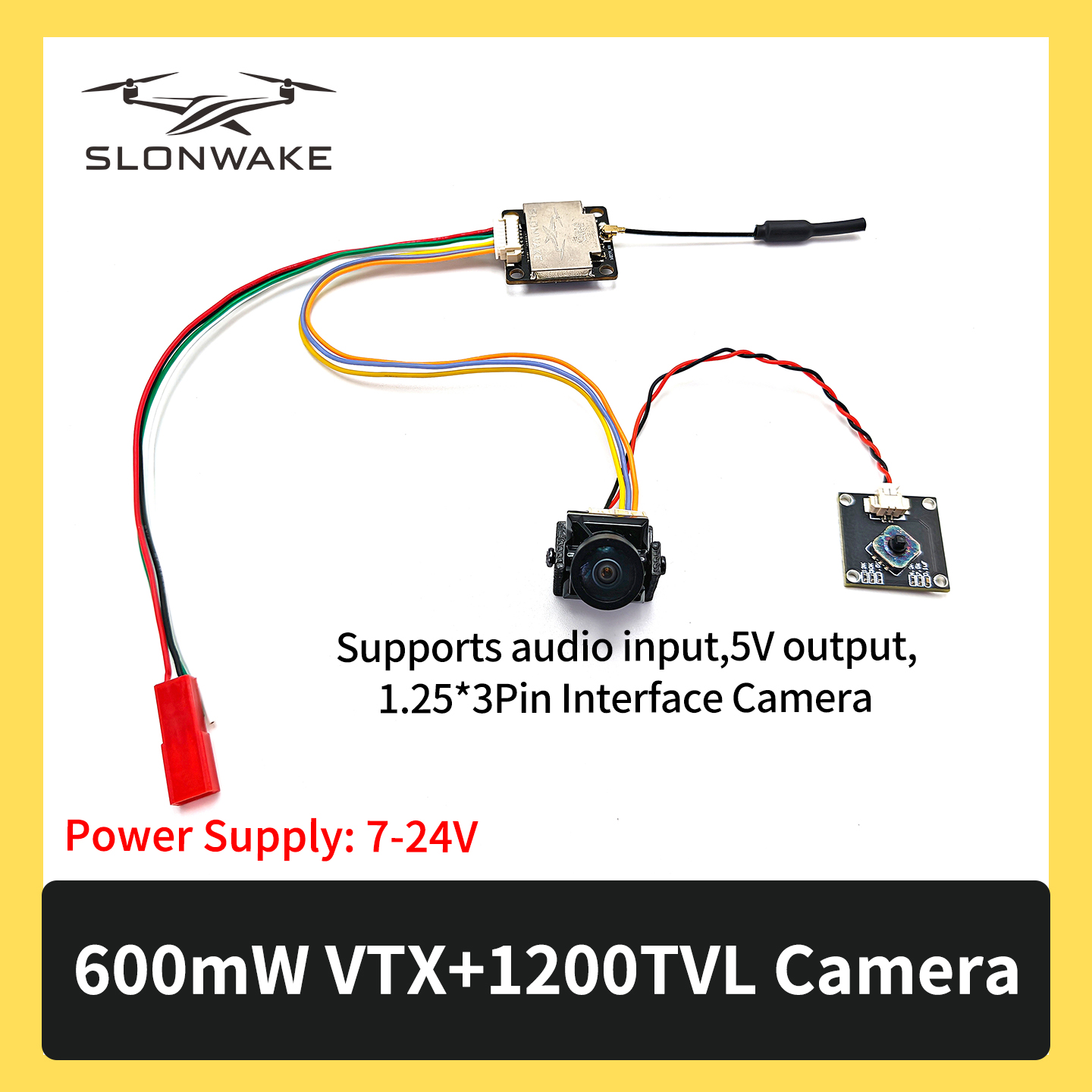 SLONWAKE 5.8G 600mW 7-24V FPV  – Drone Rc Controller And Receiver Bewertung und Preis
