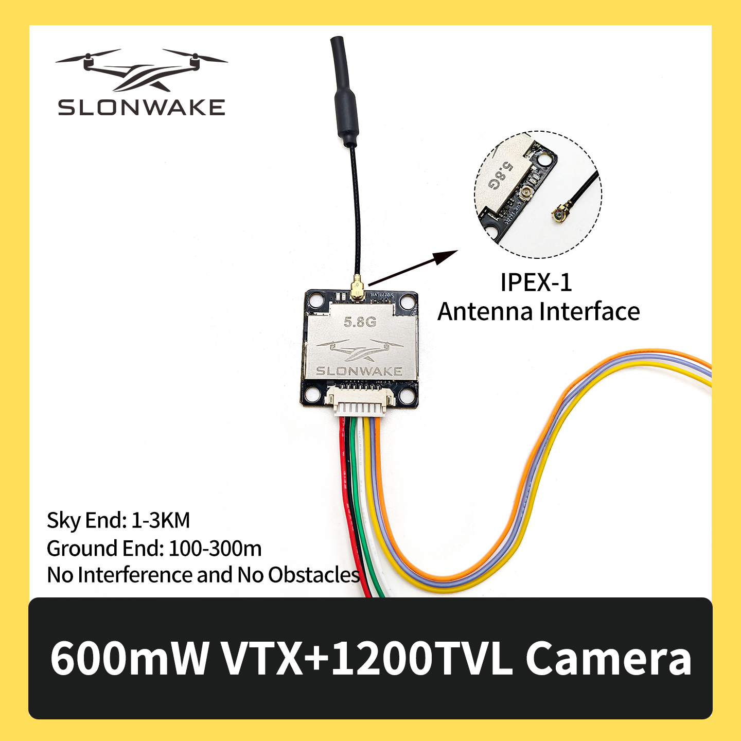 SLONWAKE 5.8G 600mW 7-24V FPV  – Drone Rc Controller And Receiver Bewertung und Preis