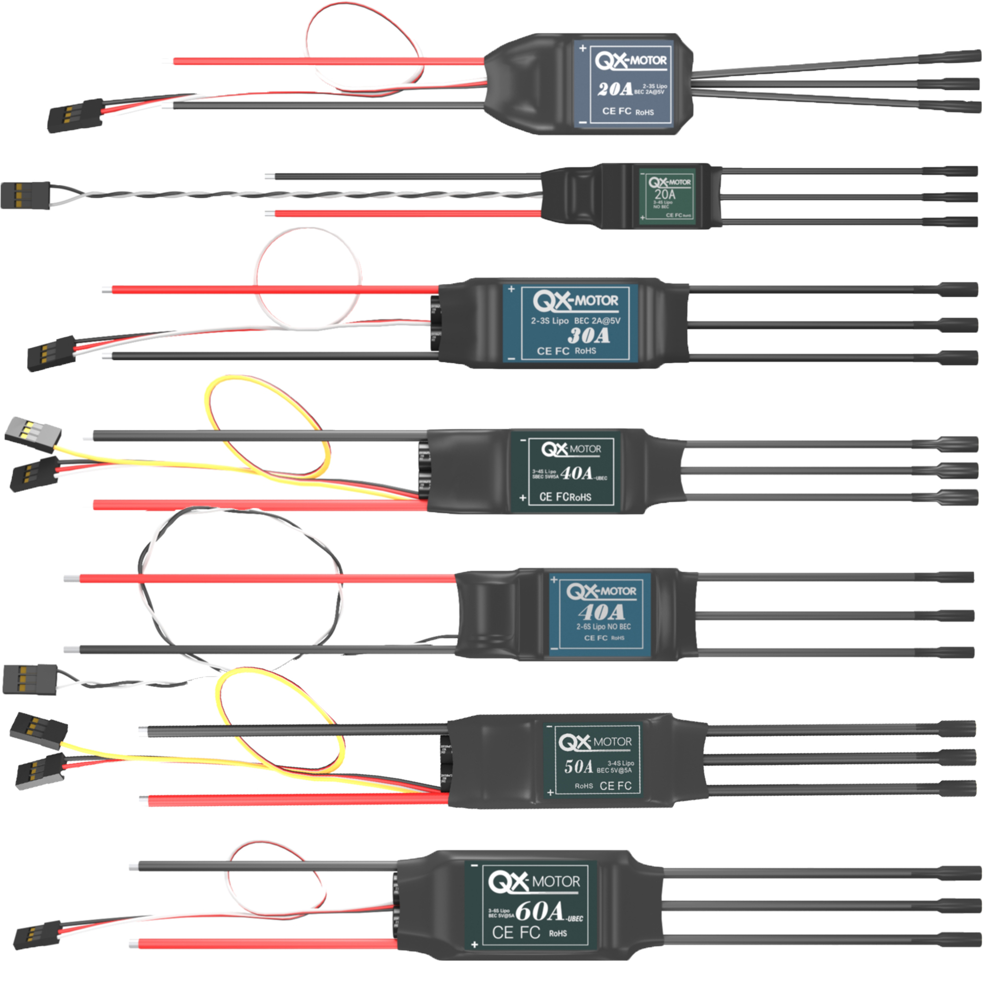 QX-MOTOR Brushless ESC series  – Drone Rc Y Series Bewertung und Preis