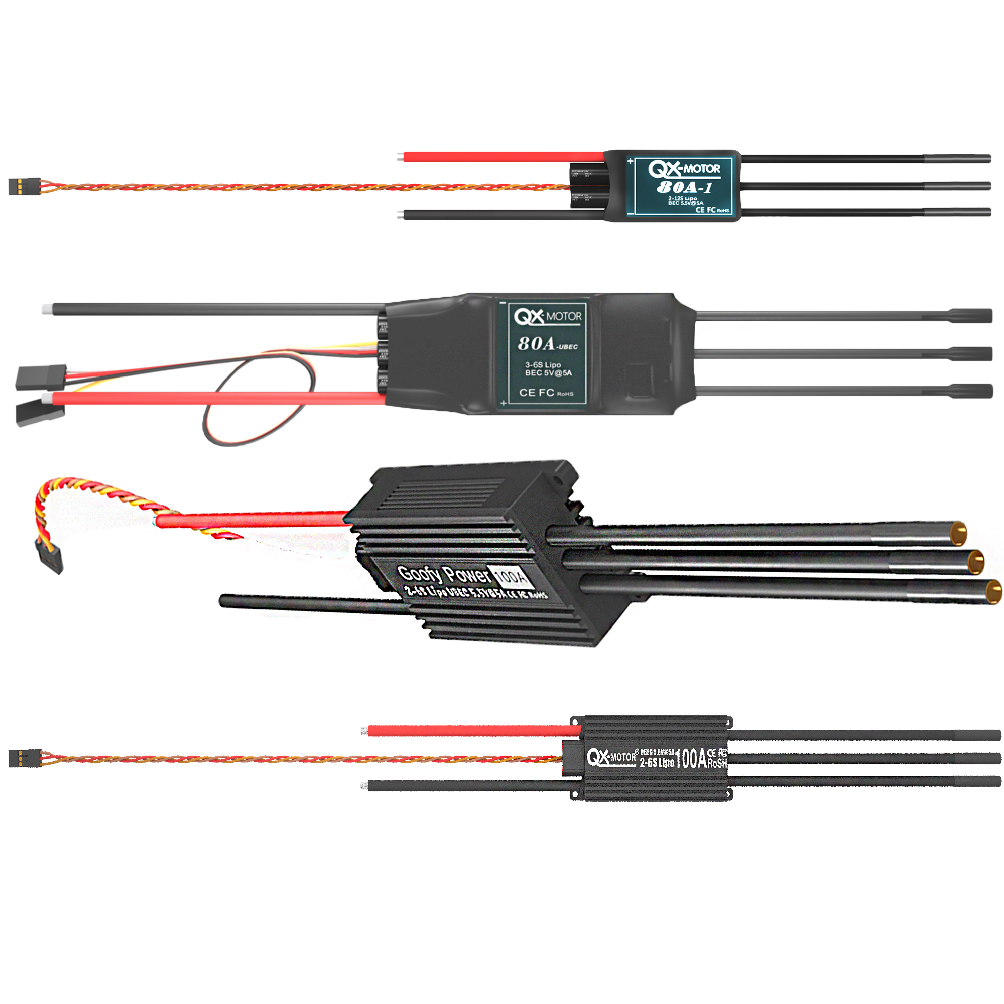 QX-MOTOR Brushless ESC series  – Drone Rc Y Series Bewertung und Preis
