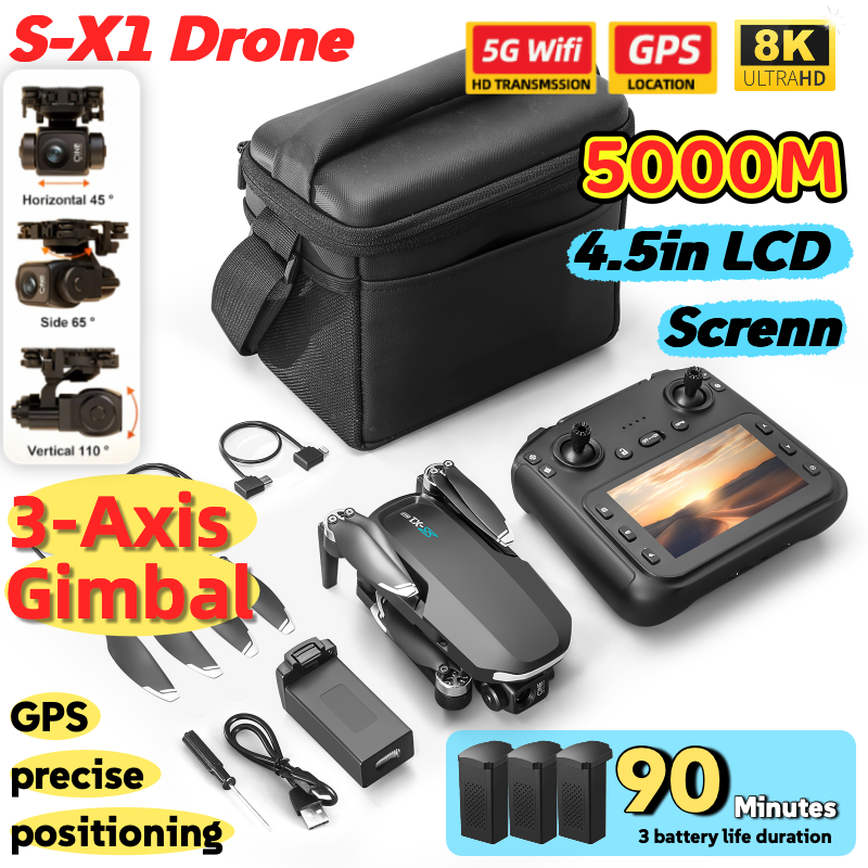 S-X1 MAX GPS Drone with 3-Axis – Drone Ls Rc Bewertung und Preis