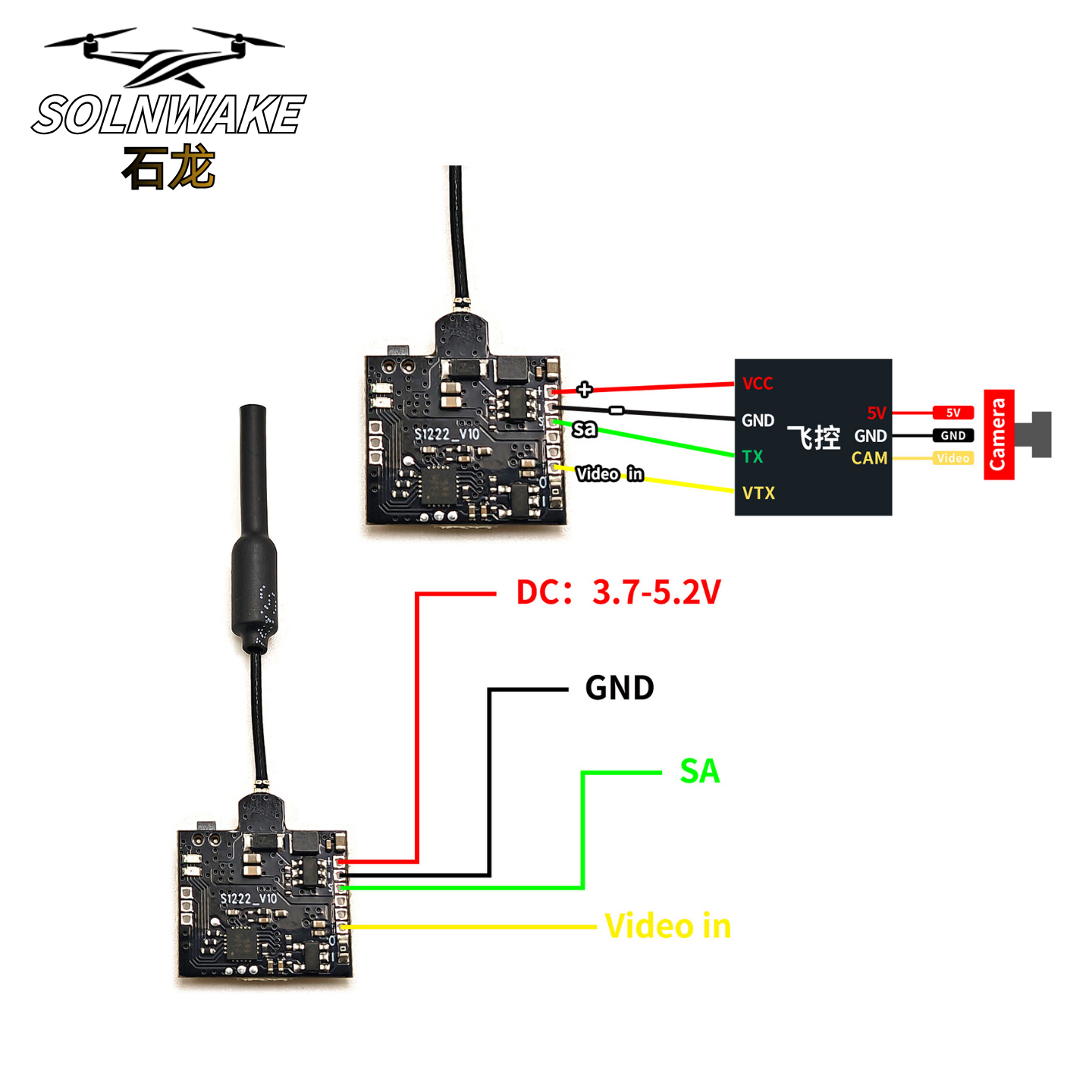 SLONWAKE Nano 5.8G 48CH 200mW  – Drone Rc Controller And Receiver Bewertung und Preis