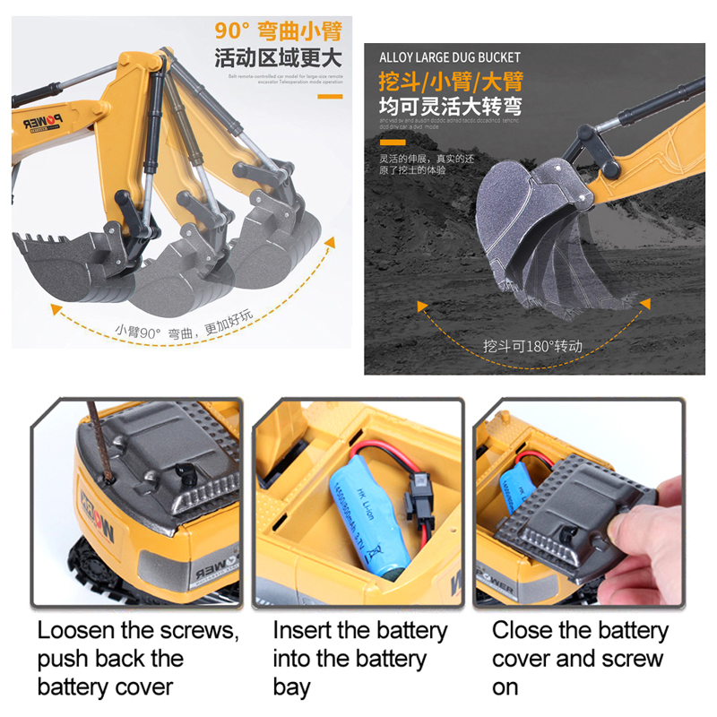 RC Excavator 2.4Ghz 6 Channel  – Drone Or Rc Car Bewertung und Preis